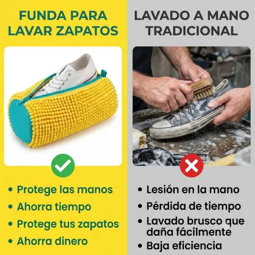 Funda de Lavado de Microfibra y Cremallera de Seguridad, Protege la Horma y Cuida tu Lavadora
