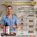 NAD+ Selerb Femenino: Activador de Energía y Rejuvenecimiento con Colágeno, Ácido Hialurónico y Energía 9-en-1. IMPORTADO DE U.S.A